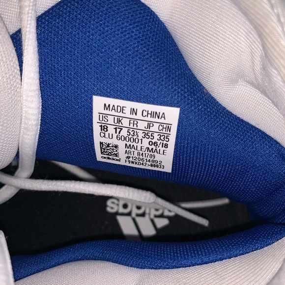 ADIDAS Pro Bounce 2018 Team Basketball Shoes Sz 18 - Picture 9 of 13